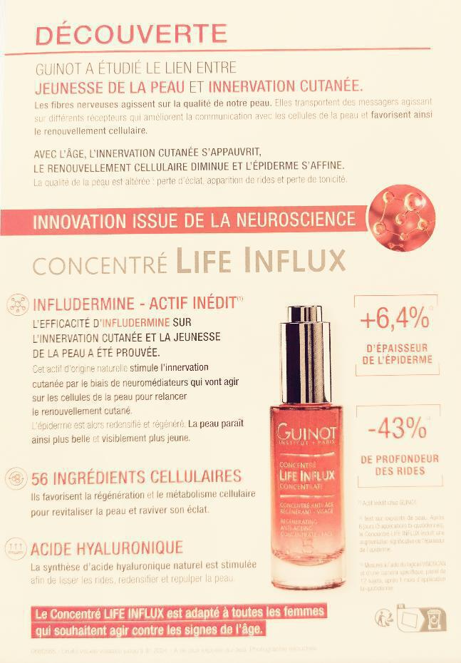 LIFE INFLUX TEXTE